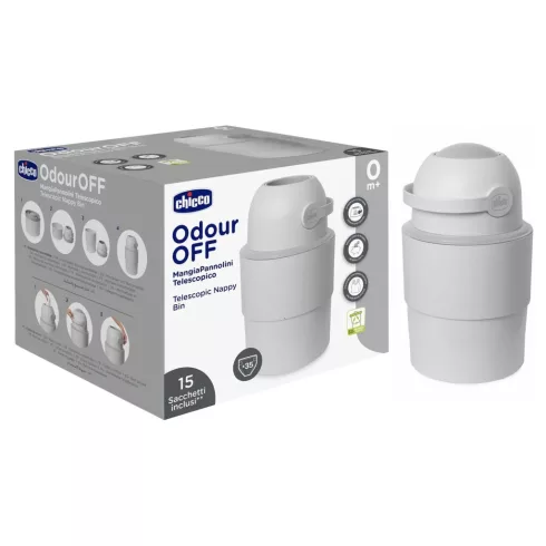 Chicco Odour Off Teleszkópos pelenkatároló konténer - világosszürke
