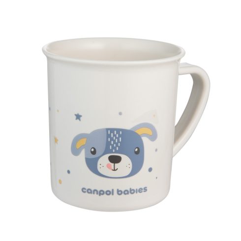 Canpol babies műanyag pohár fogóval, mikrózható,170 ml - kutyus