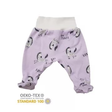 Pamut,mintás pocaknadrág (50) Lila Zebra