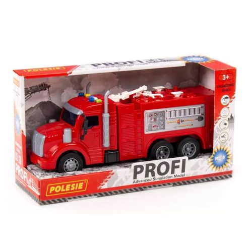 Polesie Profi műanyag tűzoltó kamion - piros