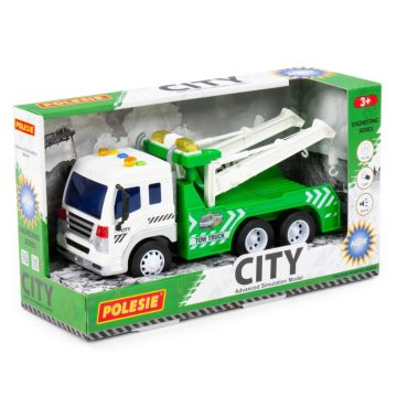 Polesie Toys City vontatóautó - fehér/zöld