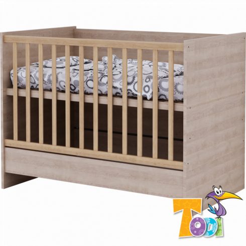 Todi Classic babaszoba II. - sonoma tölgy / bordázott fehér