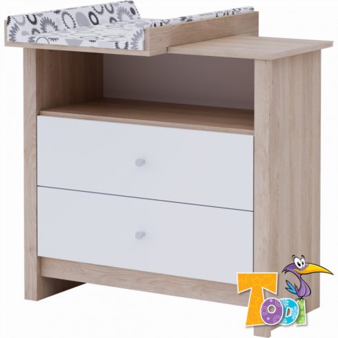 Todi Classic babaszoba I. - sonoma tölgy / bordázott fehér