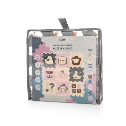 Zopa szivacs puzzle 30x30 cm 9db - Logic