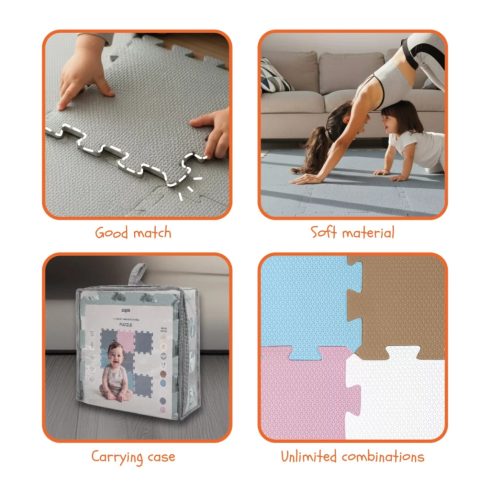 Zopa szivacs puzzle 30x30 cm 9db - Forest