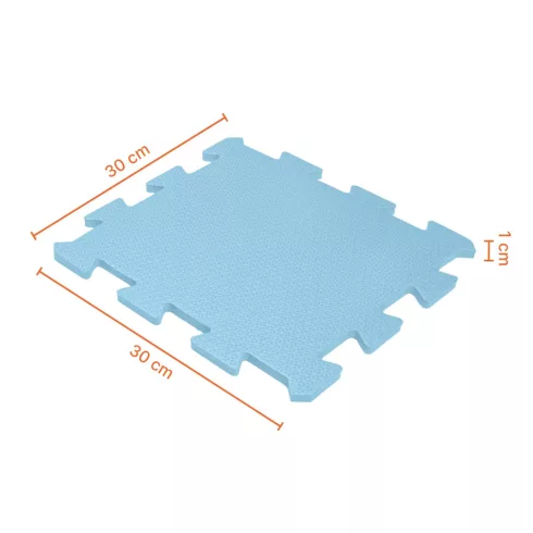 Zopa szivacs puzzle 30x30 cm 9db - Floral  Blue