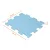 Zopa szivacs puzzle 30x30 cm 9db - Floral  Blue