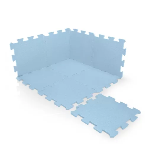 Zopa szivacs puzzle 30x30 cm 9db - Floral  Blue