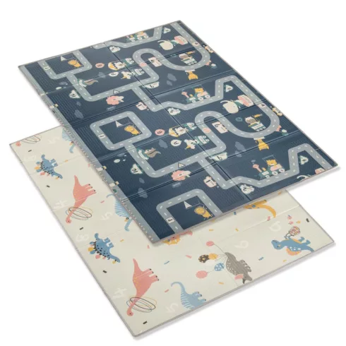 Zopa Multifunkciós kétoldalas összecsukható játszószőnyeg 200x150cm - Dinó 