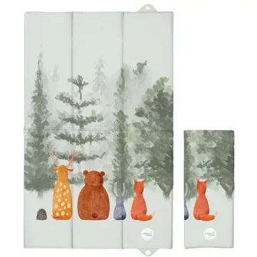   Pelenkázó alátét utazáshoz 50x80 cm - Basic Forest Companions