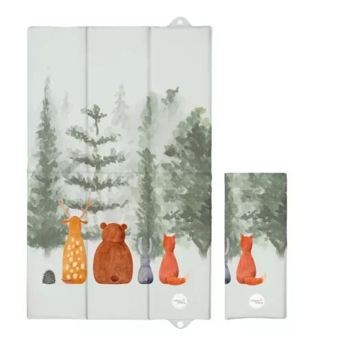 Pelenkázó alátét utazáshoz 50x80 cm - Basic Forest Companions