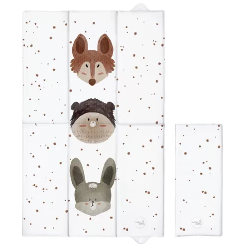 Pelenkázó alátét utazáshoz 50x80 cm - Basic Cute Animals