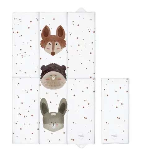 Pelenkázó alátét utazáshoz 50x80 cm - Basic Cute Animals