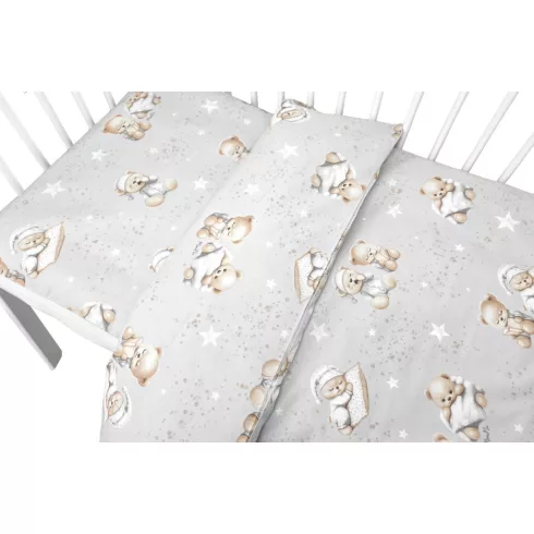 Baby Shop ágynemű huzat 90*120 cm - Jó Éjszakát szürke 