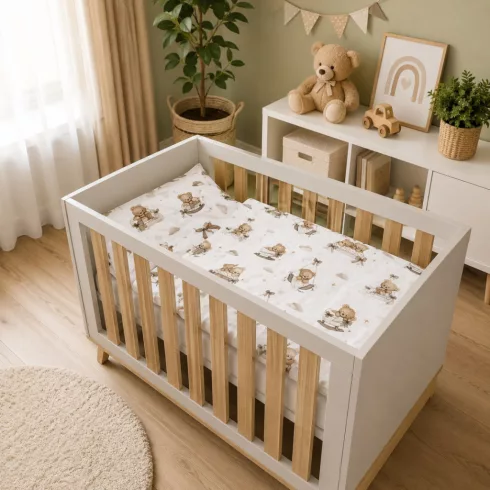 Baby Shop ágynemű huzat 100*135 cm - Mackó álom bézs