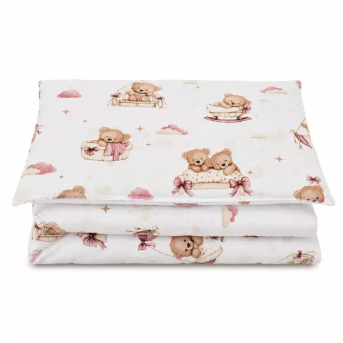 Baby Shop ágynemű huzat 100*135 cm - Mackó álom rózsaszín 