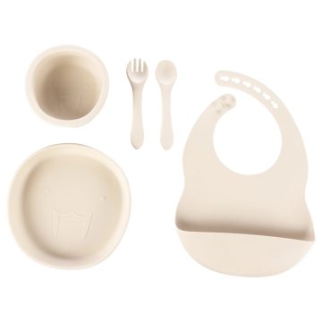 Zopa Szilikon étkészlet 5 db-os - Sand Beige