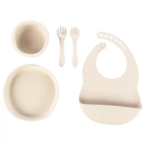 Zopa Szilikon étkészlet 5 db-os - Sand Beige