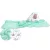 Baby Shop kapucnis fürdőlepedő 100*100 cm - Lulu natural menta