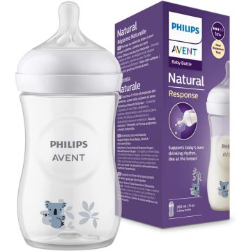  Philips AVENT Natural Response with Airfre 260 ml cumisüveg 1hó+ koala