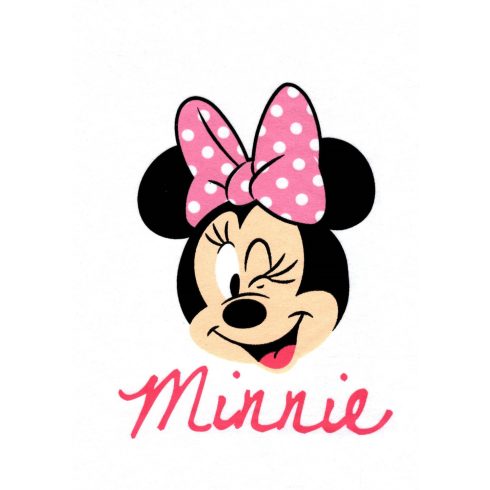 Disney pamut,gumis lepedő - fehér Minnie