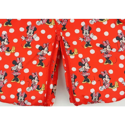 Disney Minnie bélelt kapucnis bébizsák 68-74 piros
