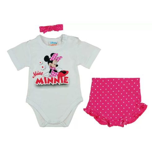 Disney Minnie 3 részes rövidnadrágos baba szett (86)