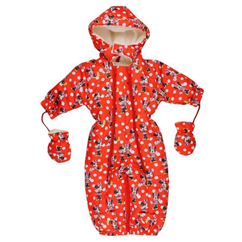 Disney Minnie baba kapucnis overall kesztyűvel 92-98 piros