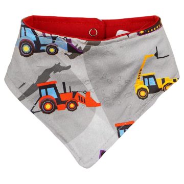 Traktor mintás babasál - nyálkendő