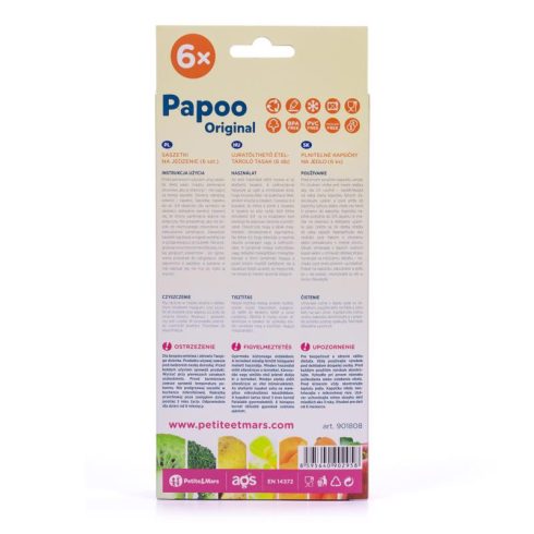 PETITE&MARS Papoo Original tasak bébiételekhez, lion, 6 db