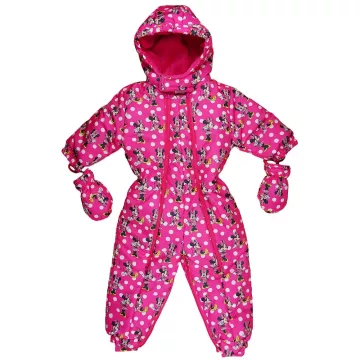 Disney Minnie baba kapucnis overall kesztyűvel 68-74 pink