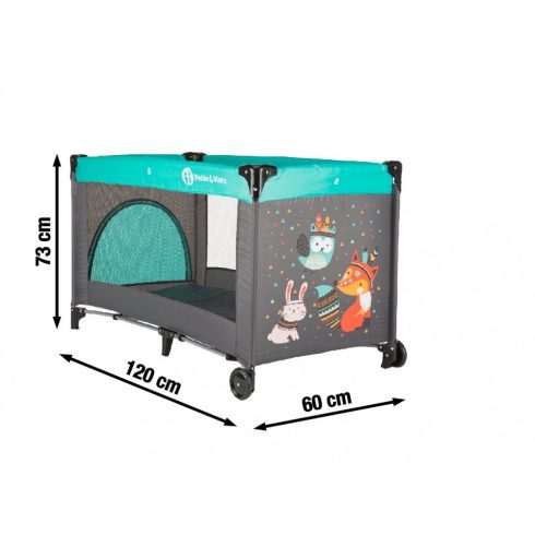 P&M Koot 1 szintes utazóágy - Fox Aqua