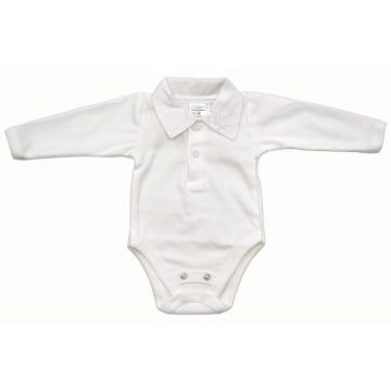 Hosszú ujjú, hímzett galléros body (86)