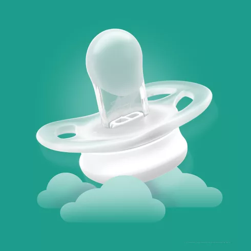 Philips AVENT SCF075/08 Játszócumi ultra start éjszakai 0-2hó fiús 2 db