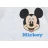   Disney Mickey Elöl patentos hosszú ujjú baba body fehér (68)