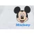 Disney Mickey Elöl patentos hosszú ujjú baba body fehér (68)