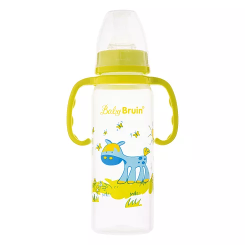 Baby Bruin polipropilén fogantyús cumisüveg, 240ml - Csacsi
