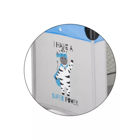 P&M Koot 1 szintes utazóágy - Zebra Super Power