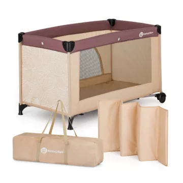 PETITE&MARS Nyja 1 szintes utazóágy - Urban Jungle Sand