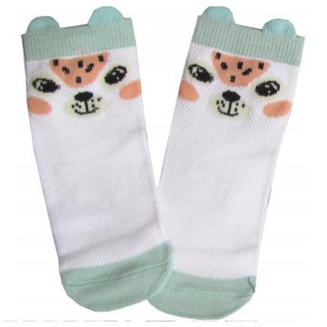 Yoclub pamut bokazokni 17/19 - fehér/zöld/láma