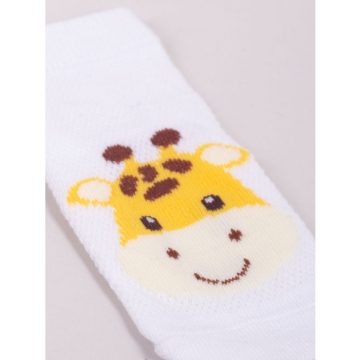 Yoclub pamut bokazokni 23/26 - fehér/zsiráf