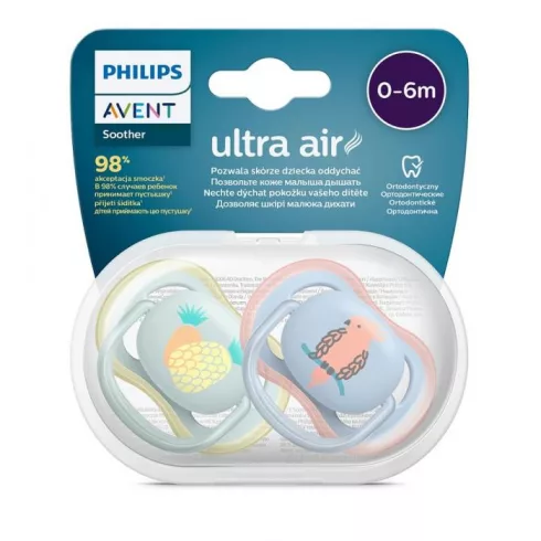 Avent Ultra air 0-6hó játszócumi - papagáj/ananász 