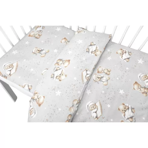 Baby Shop 2 részes babaágynemű 90x120 cm - Jó Éjszakát szürke 