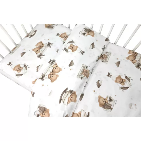 Baby Shop 2 részes babaágynemű 90x120 cm - Mackó álom bézs