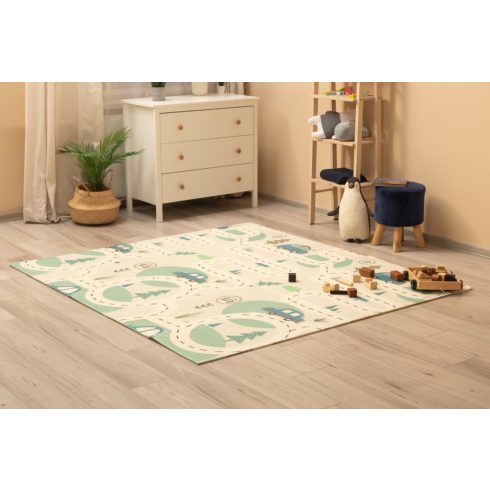 Összehajtható játszószőnyeg 200x180 cm - Elefántok 