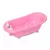 Lorelli kád leeresztő dugóval, babatartóval 88 cm + kádállvány -  Pink