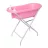   Lorelli kád leeresztő dugóval, babatartóval 88 cm + kádállvány -  Pink