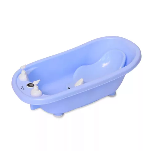Lorelli kád leeresztő dugóval, babatartóval 88 cm + kádállvány -  Blue