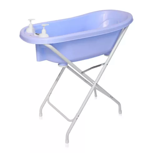 Lorelli kád leeresztő dugóval, babatartóval 88 cm + kádállvány -  Blue