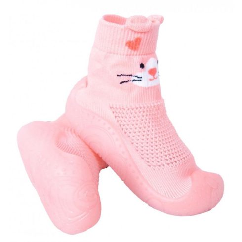 YO! zoknicipő 22-es - rózsaszín cica